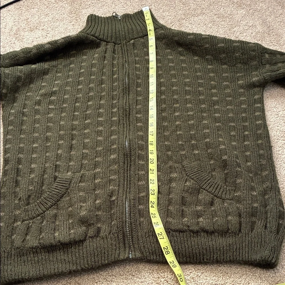 Olive Green Alpaca Sweater